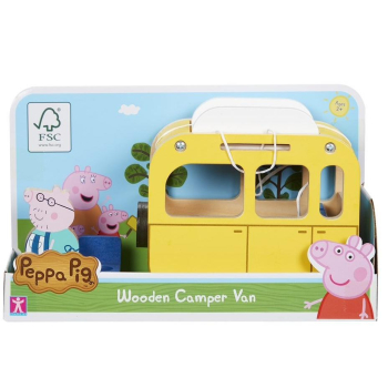 Peppa Pig - Drewniany kamper z figurką
